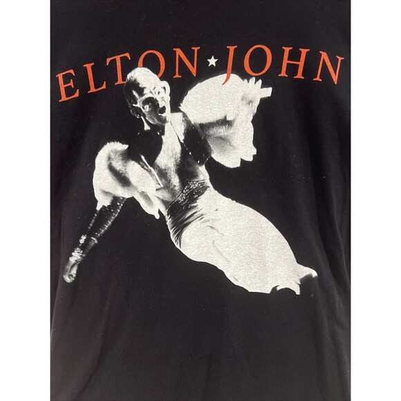 Elton John Homage 1 Men's/Women's Size Small Black Graphic T-Shirt Concert Soft - Picture 12 of 16